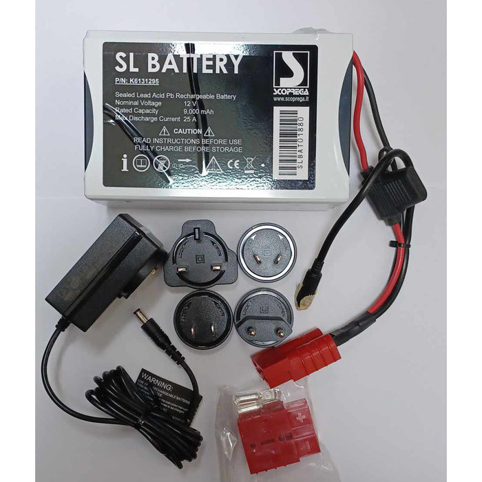 Battery Kit for Scoprega Bravo GE BP-1 and GE BTP-1 / GE BTP-2 Electric Inflator Pumps